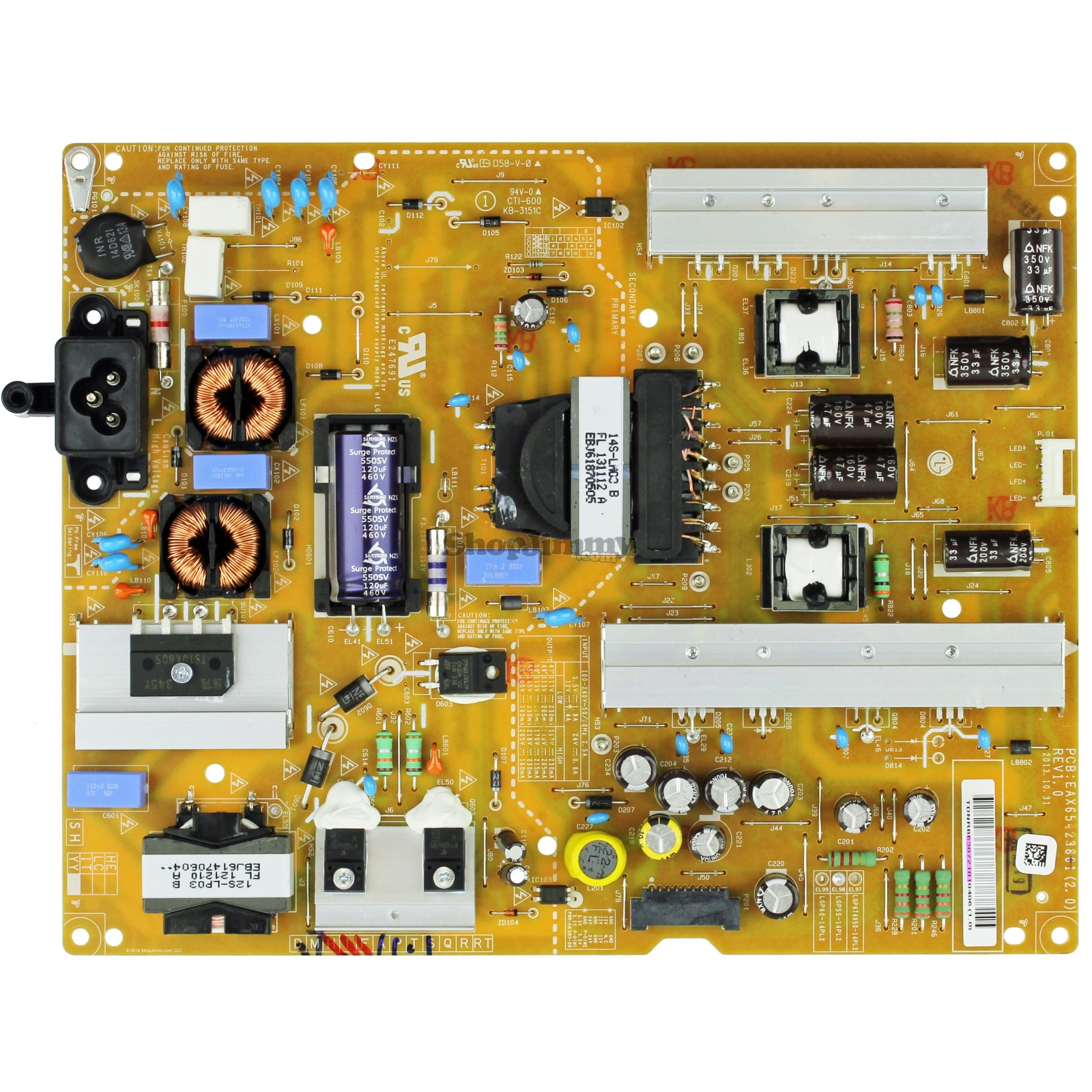 EAY63072101 Power Supply Assembly FREE LGP55-14PL2-IT 14Y Power Board 55 INCH LCD Захранваща платка телевизор LG 55LB5610 55LB561V 55LB5800 55LB580V 55LB5820 55LB582V 55LB6200 55LB620V 55LB630V 55LB650 55LF580V