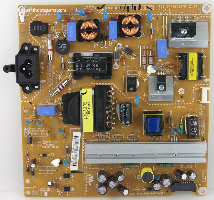 EAY63071904 Power Supply Assembly FREE LGP3942-14PL1 14Y Power Board  = EAY63071901 Захранваща платка за телвизор LG 39LB570 LB572 LB580 42LB550 LB5500 LB550V LB570V LB572V LB580V LB6200 LB620V LB626 LB631V LF5800 LF5809 LF580V