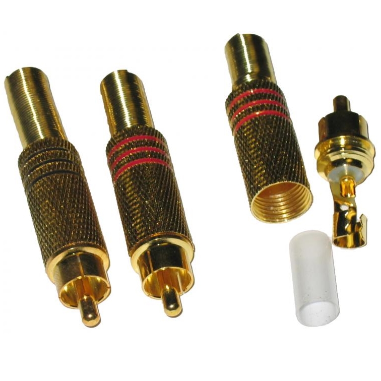 YM-4051G 6MM M RCA M , cinch M , Чинч мъжки разглобяем 