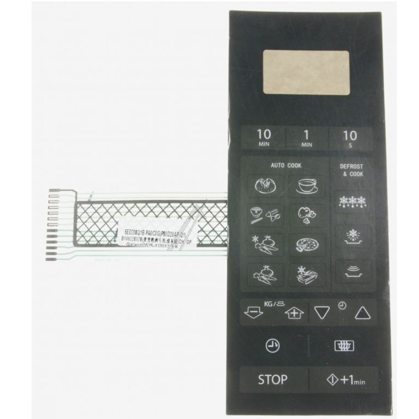 SED208Q1B-PA0C0G KEY MEMBRANE sharp R270W SED208Q1B-PA0C0G