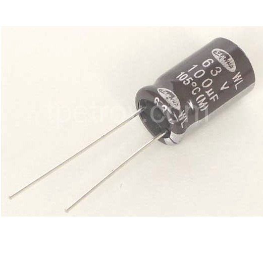 100/63V 105C CAPACITOR / КОНДЕНЗАТОРИ 100uF 63V  105C