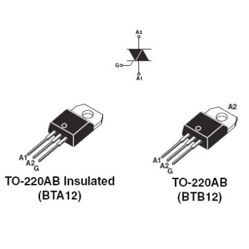 BTA12/600 СИМИСТОР