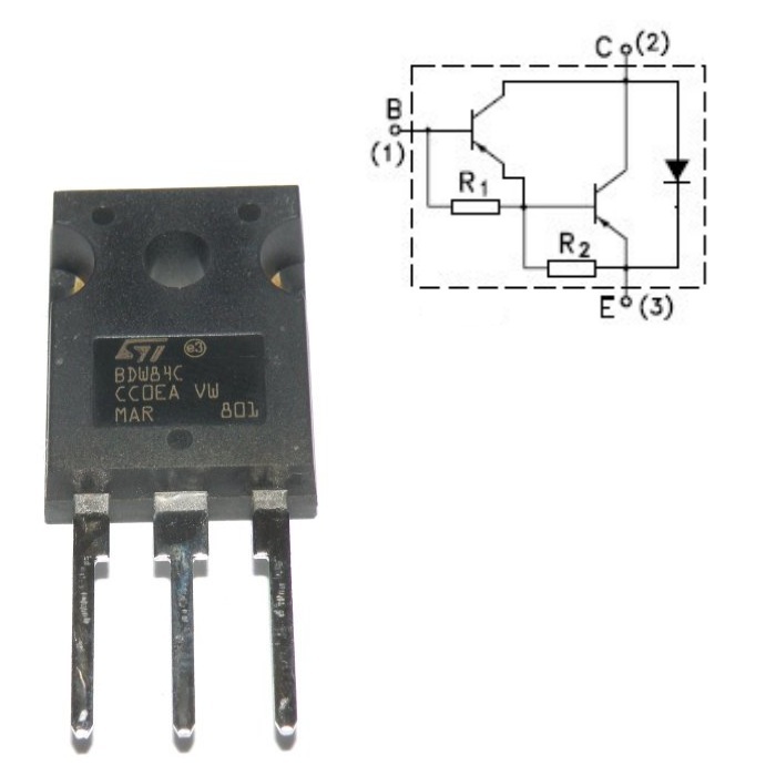 BDW84C TRANSISTOR SI-P DARL. -100V -15A 130W TO-247