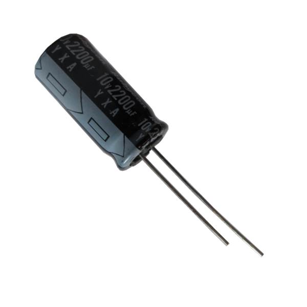 2200/10V CAPACITOR / КОНДЕНЗАТОРИ 2200uF/10V  10x21 ИЗЧЕРПАН